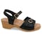 Sanita Sandal, Pebbled/Oiled Leather Upper, Polyurethane Outsole, Black, Size 8.5-9 M 472281-002-40 - alternate 1